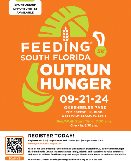 Outrun Hunger 5K at West Palm Beach’s Okeeheelee Park