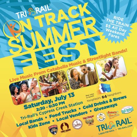Tri-Rail’s “On-Track Summer Fest” Cypress Creek Station, Fort Lauderdale, S FL